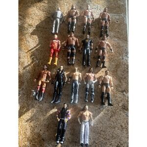 Lot Of 15 Mattel WWE Wrestling Action Basic Action Figures 2017 & 2018